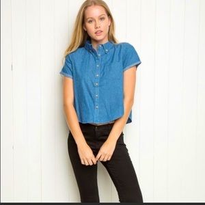Brandy Melville Jean crop top